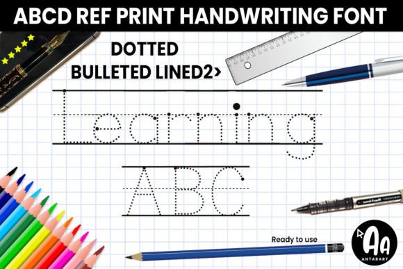 Abcd Ref Dotted Bulleted Lined2 Font for Digital Creators