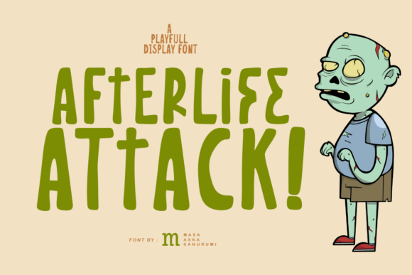 Afterlife Attack: A Spooky Display Font Review