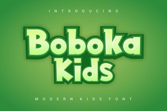 Boboka Kids: A Playful Display Font for Campaign Creatives