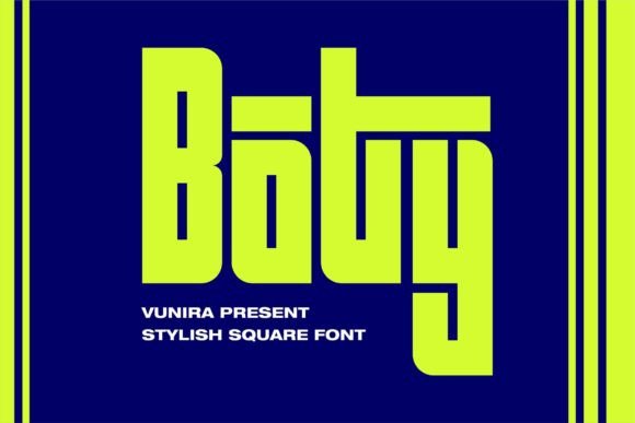 Boty: A Stylish Display Font for Campaign Creatives