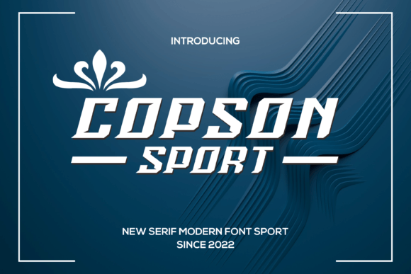 Copsonsport Display Font for Modern Editorial Layouts