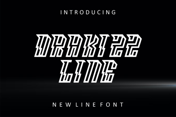 Drakizz Line: A Bold Display Font for Handmade Goods