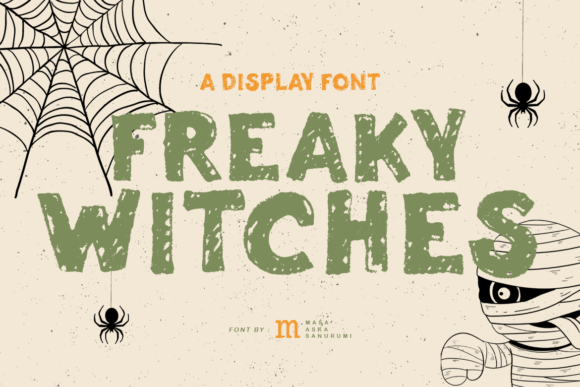 Freaky Witches: A Spooky Display Font for Digital Design