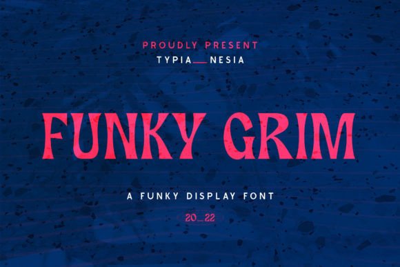Funky Grim: A Playful Retro Display Font for Makers