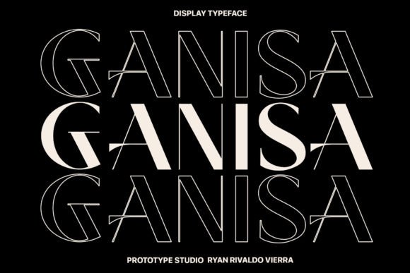 Ganisa Display Font for Crafters and Small Businesses