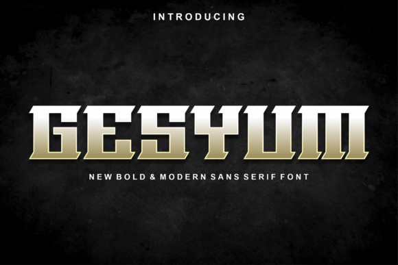 Gesyum Display Font: A Simple Way to Elevate Brand Style