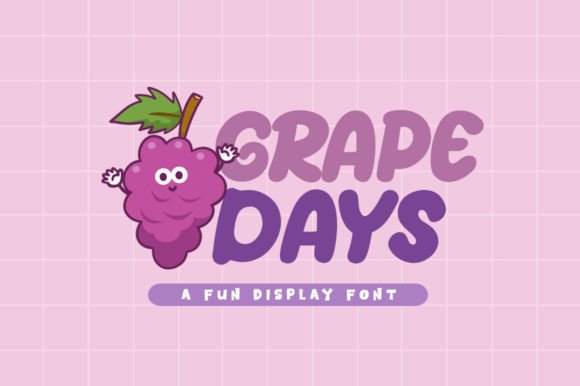 Grape Days: A Playful Display Font for Creative Branding