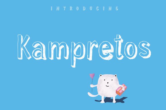 Kampretos: A Cute 3D Display Font for Storybook Projects