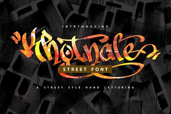 Khotnale: A Graffiti Display Font for Bold Campaign Graphics