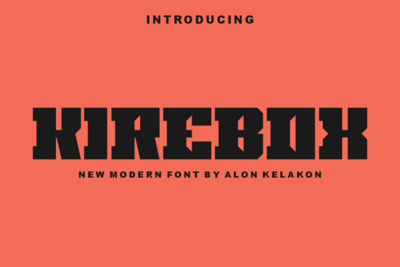 Kirebox: A Bold Display Font for Editorial Design