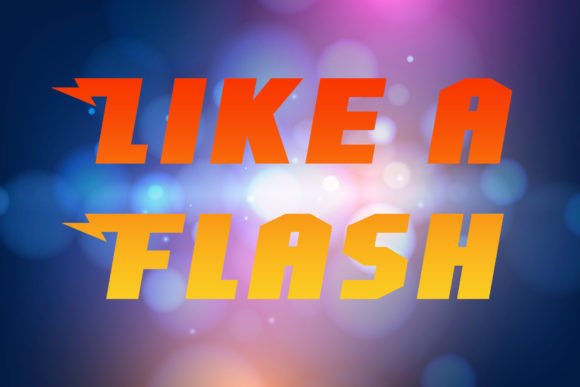 Like a Flash: A Bold Display Font for Modern Websites
