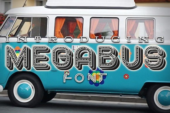 Megabus: A Retro Display Typeface for Editorial Design