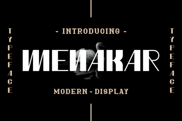 Menakar: A Bold Display Font for Consistent Small Business Branding