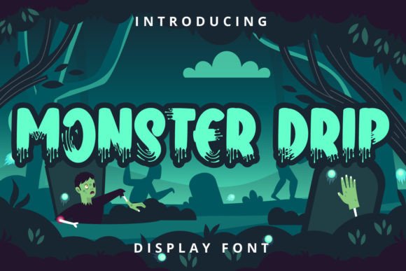 Monster Drip: A Bold Display Font for Editorial Storytelling