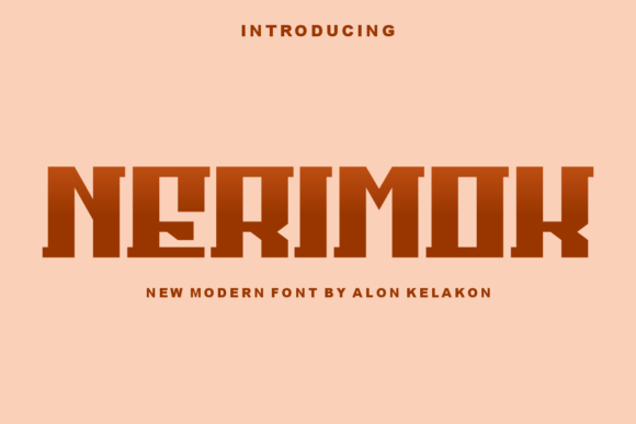 Nerimok: A Modern Display Font for Campaign Creators
