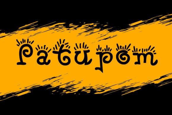 Patupom Display Font: Whimsical Charm for Handmade Products