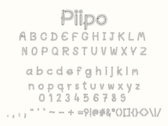 Piipo: A Playful Display Font for Modern Web Projects