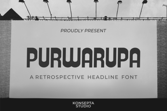 Purwarupa Typeface: A Retro Display Font for Editors