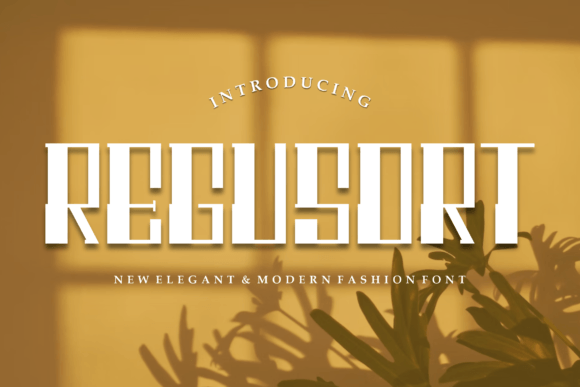 Regusort: A Modern Display Font for Bold Branding