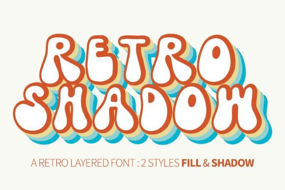 Retro Shadow: A Groovy Display Font for Memorable Branding
