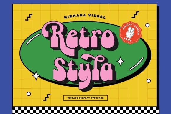 Retro Styla Display Font: A ’70s Typeface for Modern Brands