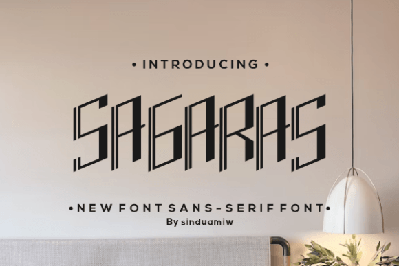 Sagaras: A Display Font That Makes Small Brands Shine