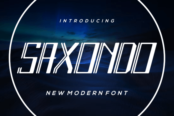 Saxondo — A Display Font Built for Digital Impact