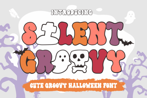 Silent Groovy: A Spooky Cute Display Font for Campaigns