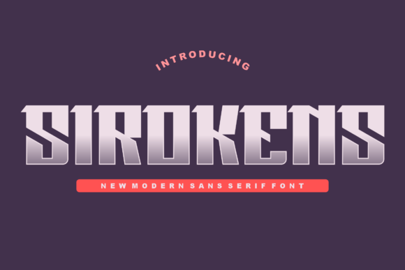 Sirokens Modern Display Font for Small Business Branding