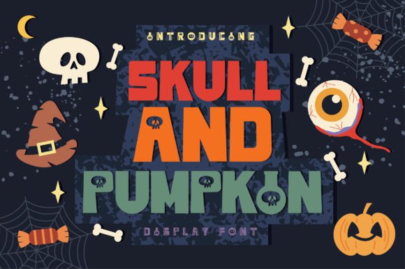 Skull and Pumpkin: A Spooky Cute Display Font for Marketers