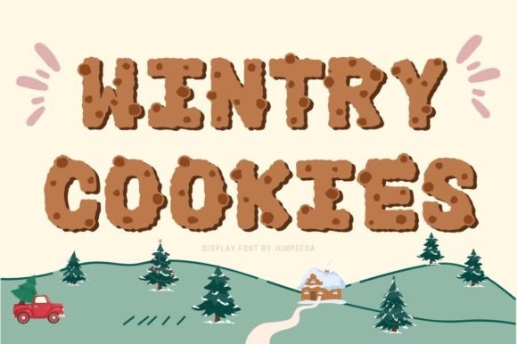 Wintry Cookies: A Playful Display Font for Web Designers